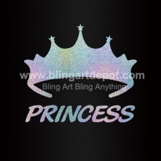 Crown Princess Heat Iron On Transfers Foil Vinyl
